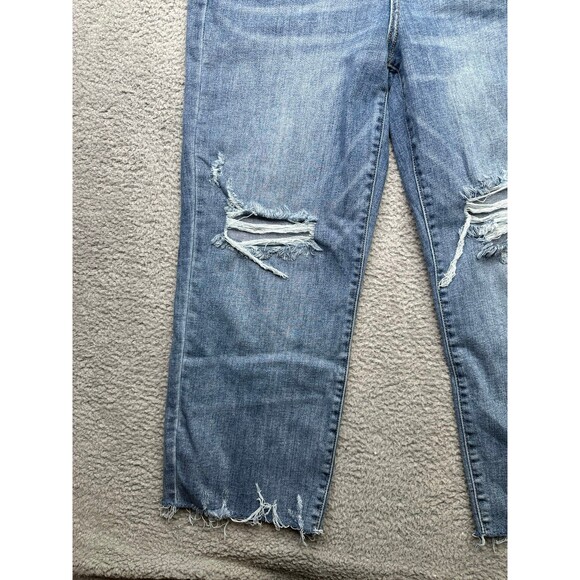 JUDY BLUE Celeste High Rise With Distressed Crop Wide Leg Sz 13/31 - Picture 3 of 8